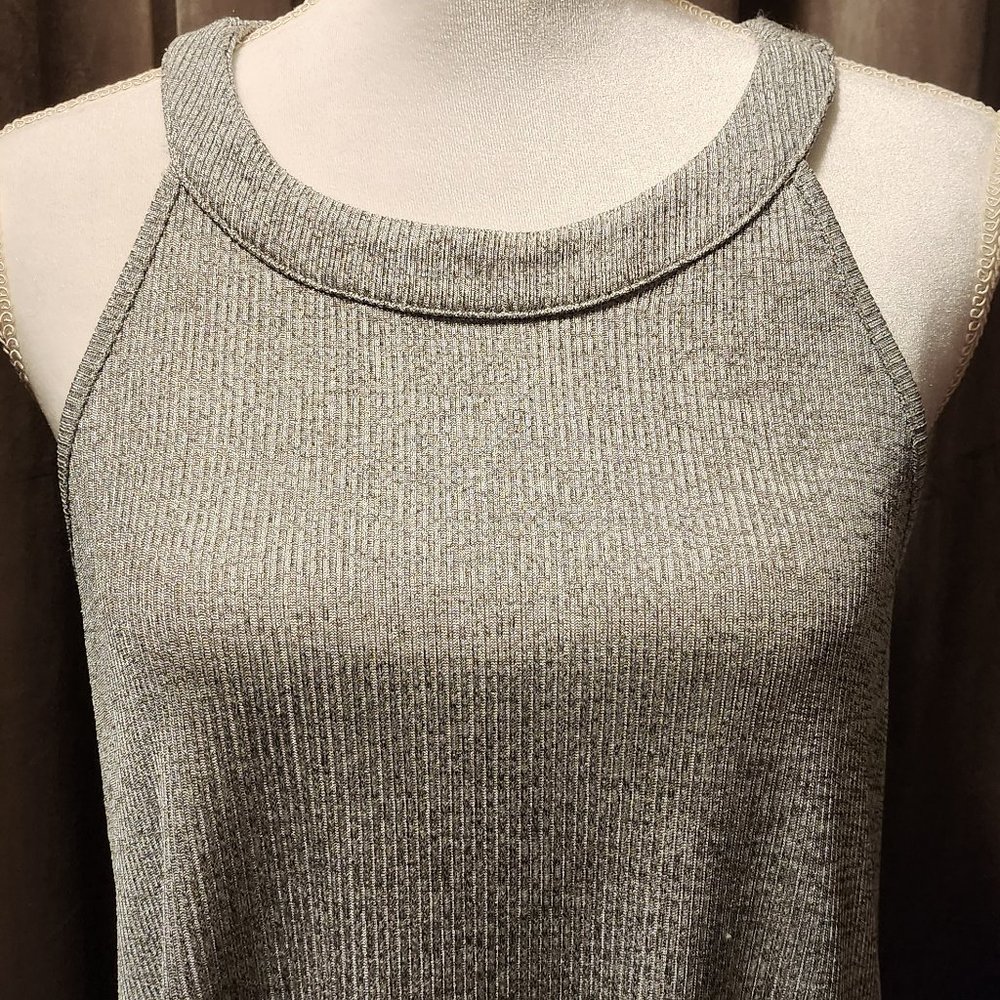 Torrid Shimmer A-Line Mock Neck Tank Top | Women | Large